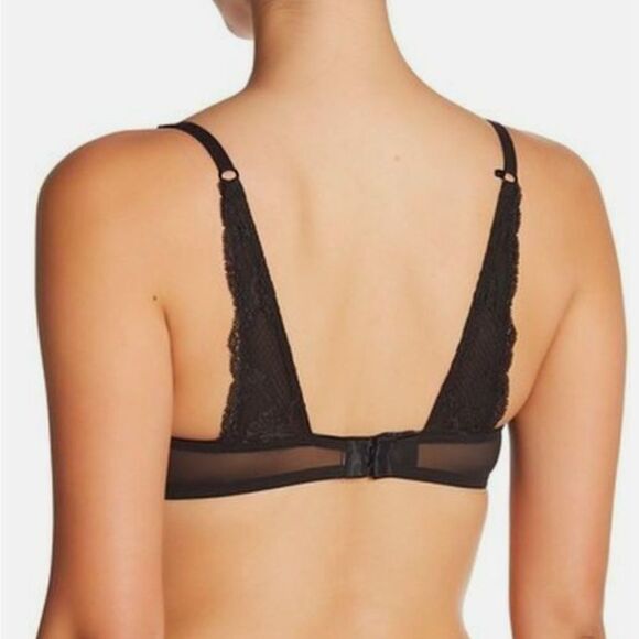 NWOT Calvin Klein Tan Lace Convertible Racerback Demi Bra 36C - Picture 2 of 14